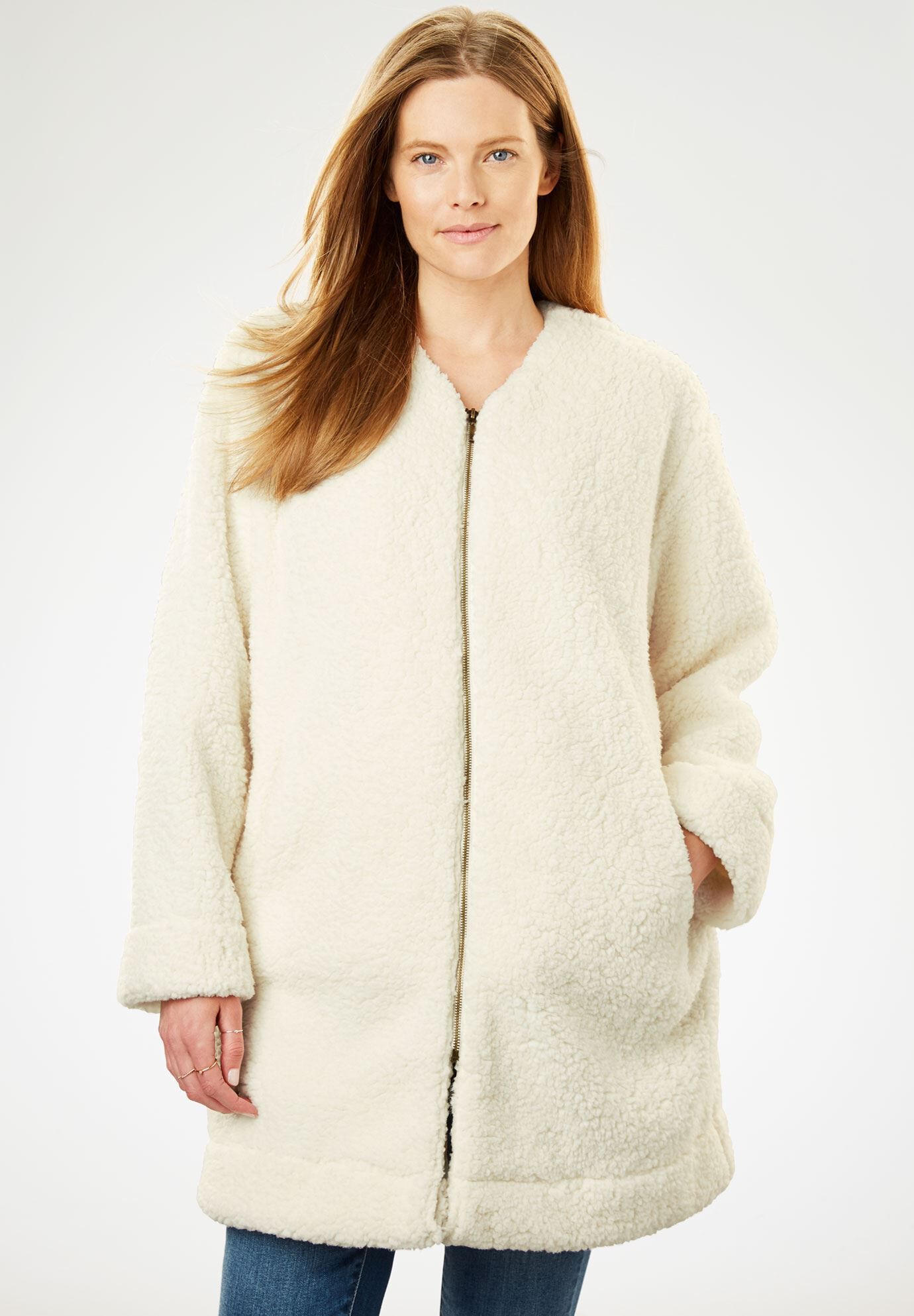 woman within plus size coats