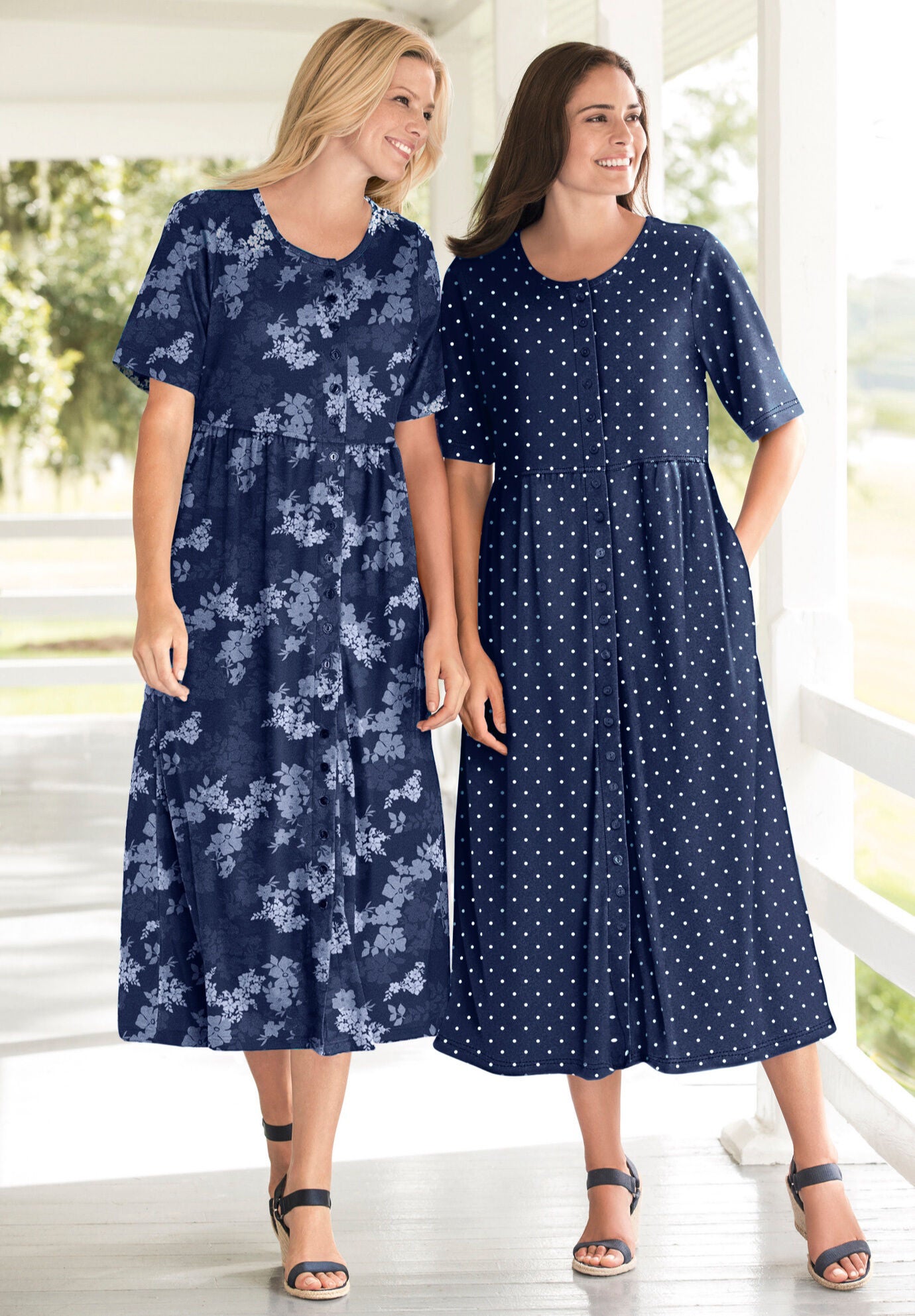 ButtonFront Essential Dress Woman Within