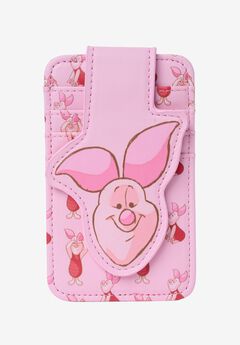Disney Winnie the Pooh Piglet Slim Card Holder Wallet Pink ID Case