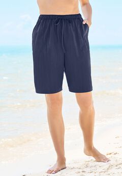 Taslon® Cover Up Board Shorts with Built-In Brief