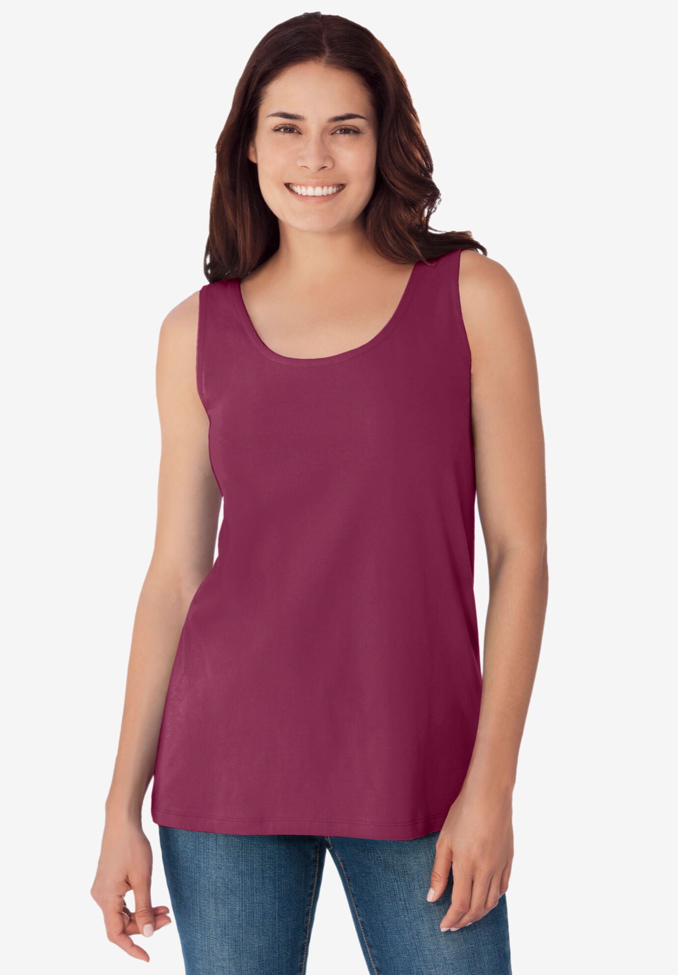 Woman within tank tops top