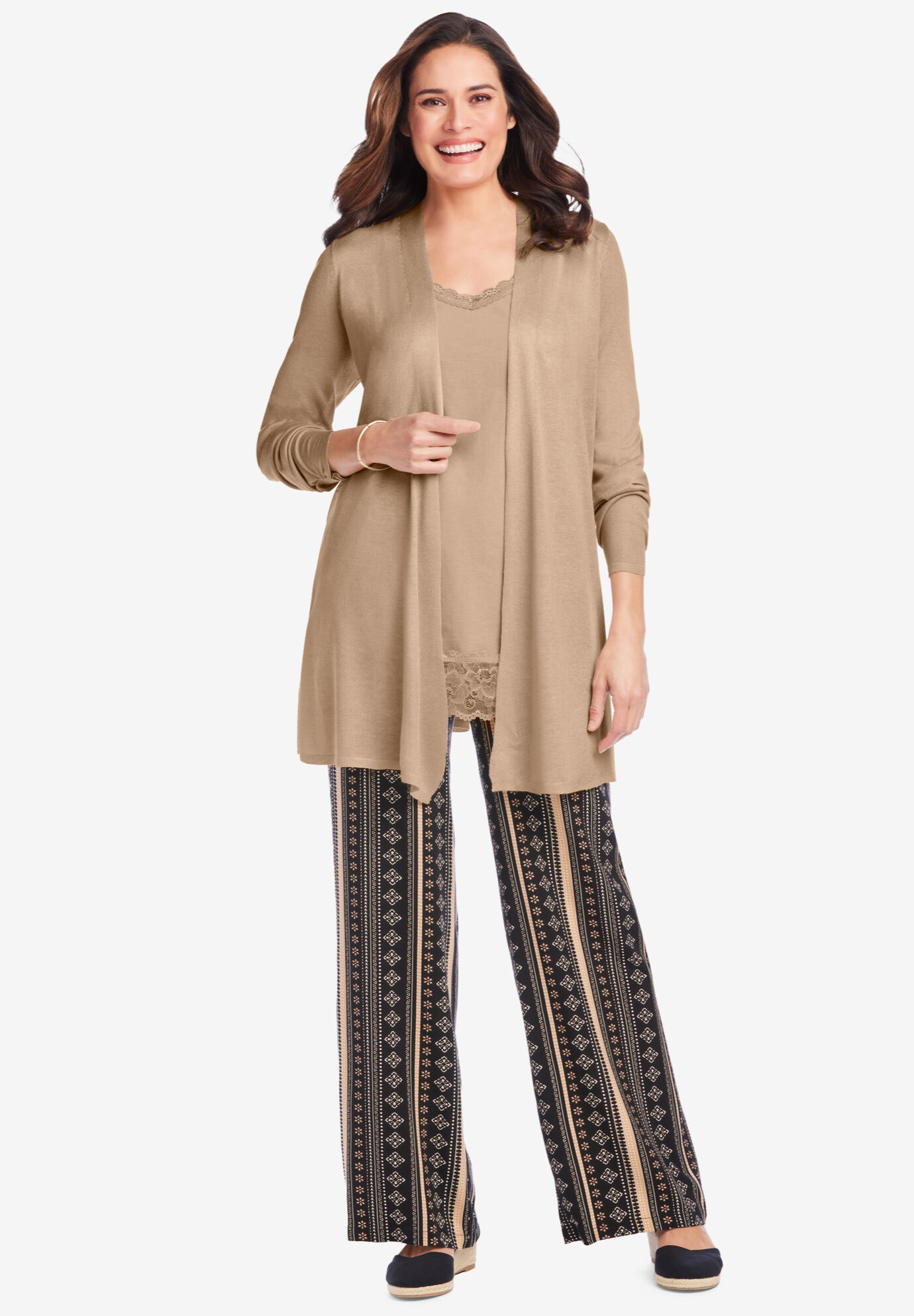 Lightweight Open Front Cardigan | Woman Within