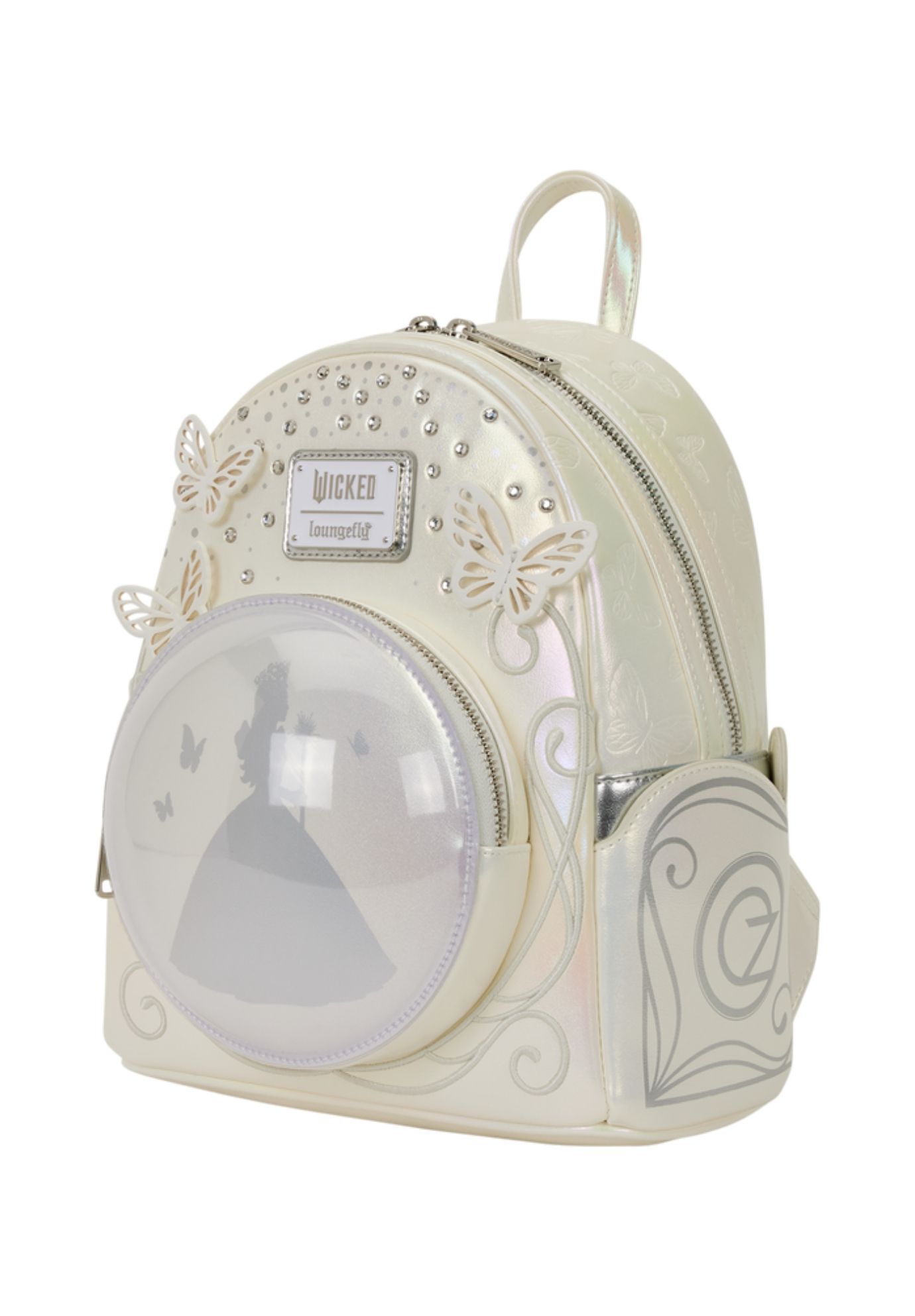 Loungefly x Wicked: For Good Glinda Bubble Mini Backpack, WHITE, alternate image number 2
