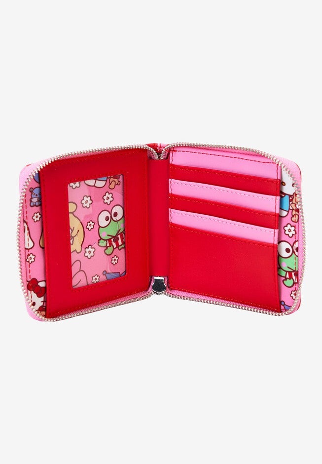 Loungefly x Sanrio Hello Kitty & Friends Wallet Color Block Zip Around, PINK, alternate image number 2