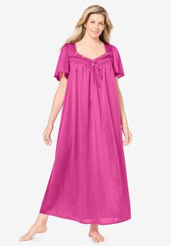 Plus Size Pink Dresses With Sleeves