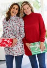 Perfect Long-Sleeve Mockneck Tee, , alternate image number null