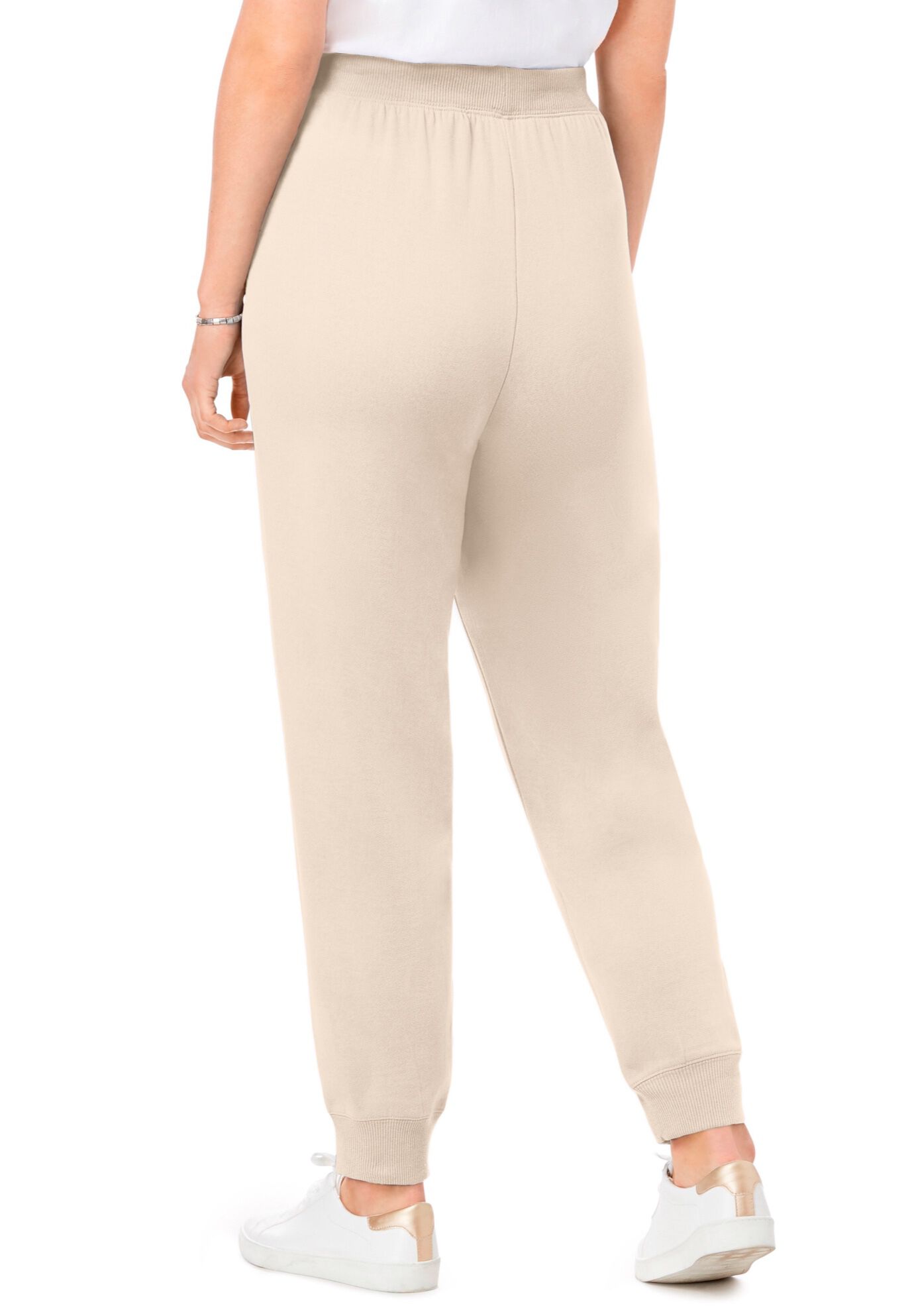 Better-Fleece Pull-On Jogger Sweatpants, OATMEAL, on-hover image number 1