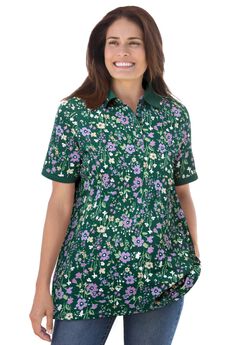 Perfect Printed Short-Sleeve Polo Shirt