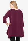 French Terry Handkerchief Hem Tunic, , on-hover image number null