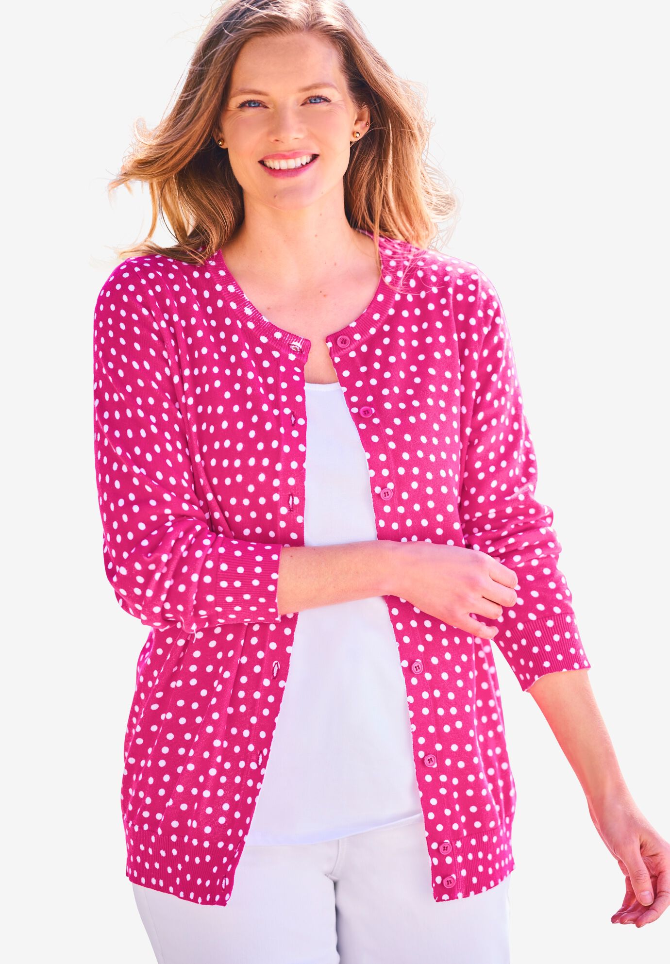 Woman within cardigan clearance