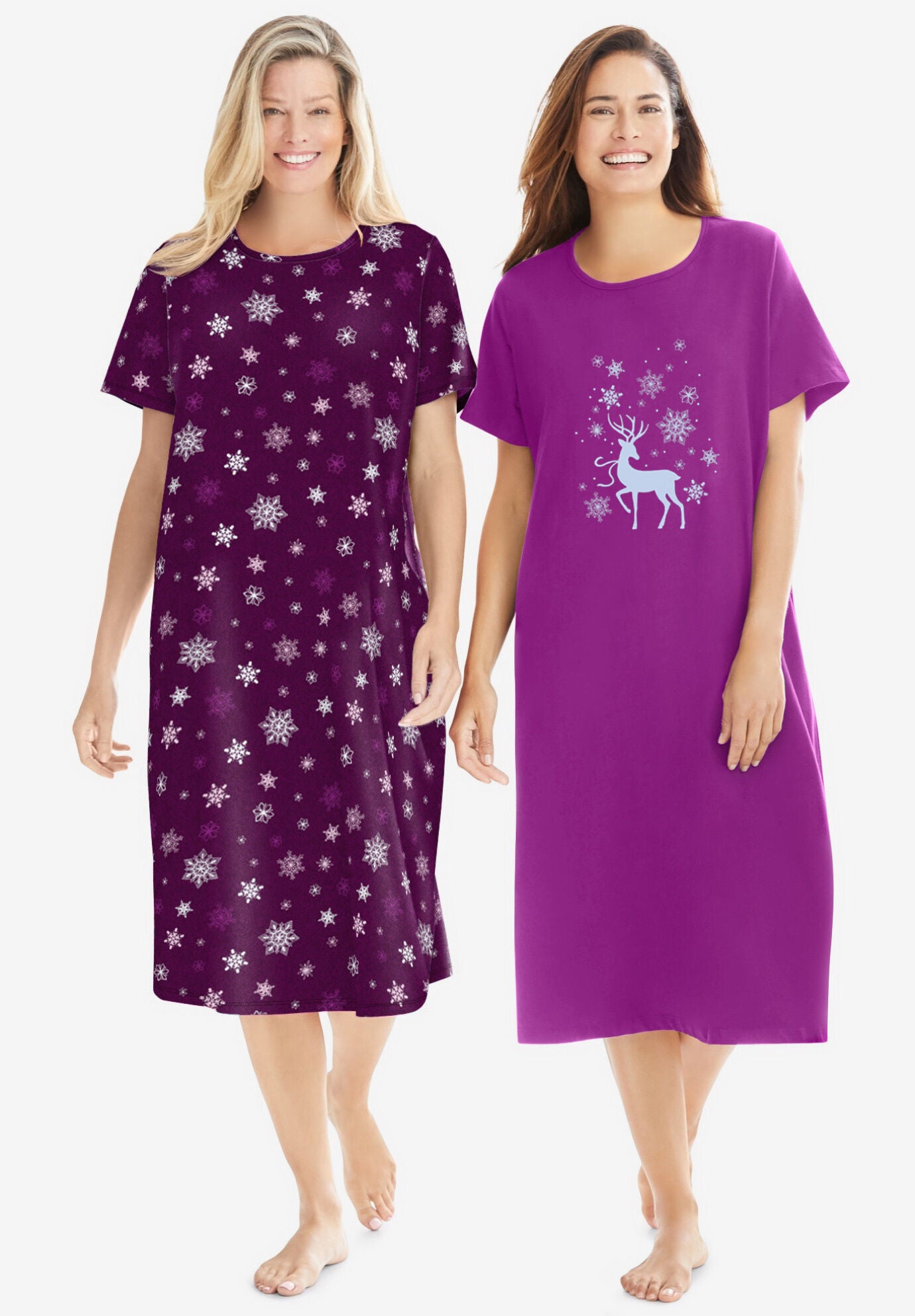 Plus Size Holiday Sleepwear 4-pc. Set 4757X main image 1