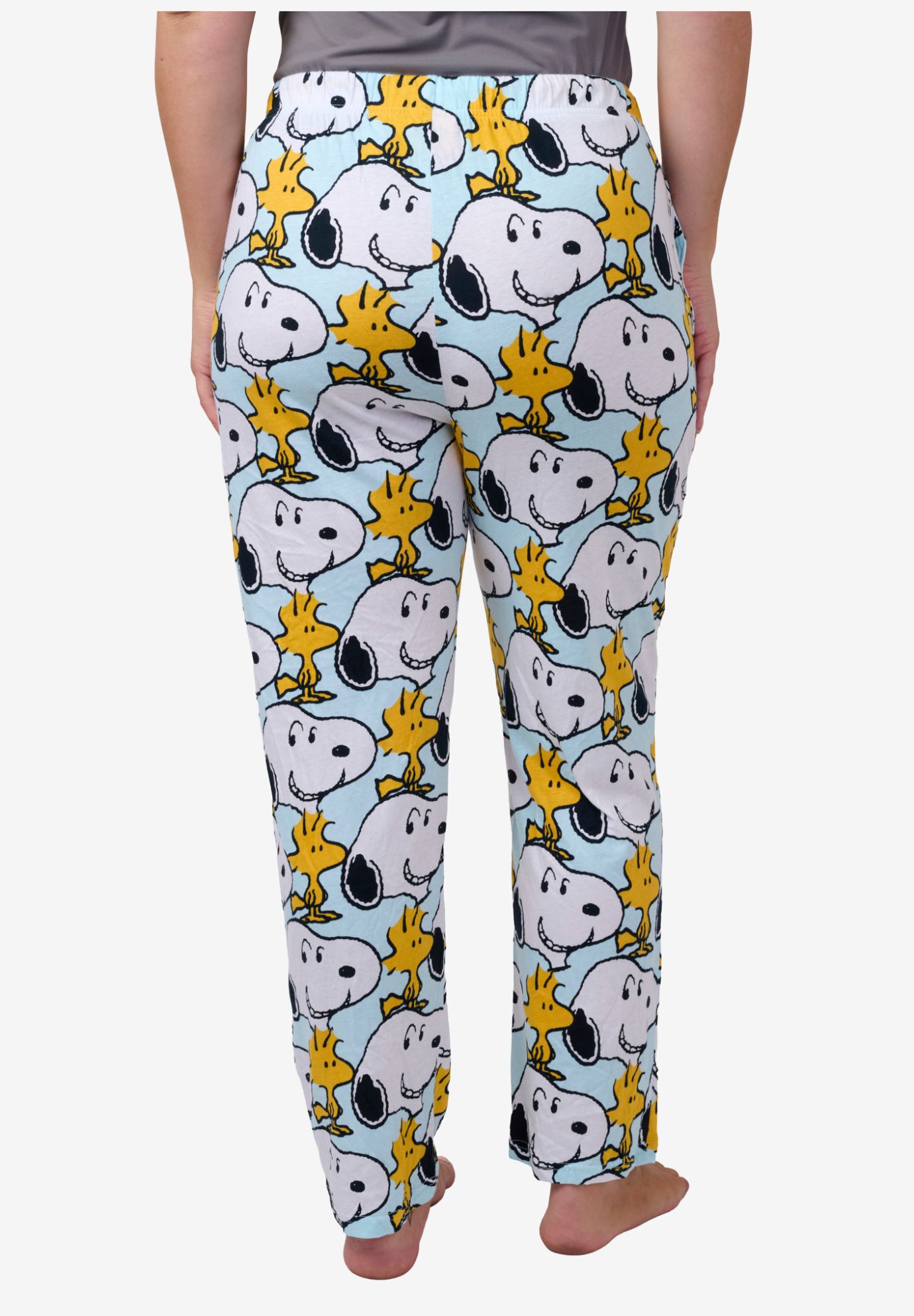 Peanuts Snoopy Pajama Pants Allover Print Sleep Loungewear Bottoms, BLUE, on-hover image number 1