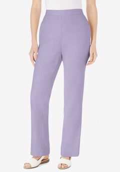 Straight Leg Linen Pant