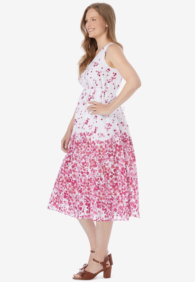 Sleeveless Surplice Maxi Dress, , alternate image number 2