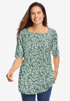 Printed Perfect Square-Neck Tee