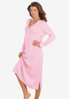 Thermal Henley Nightgown