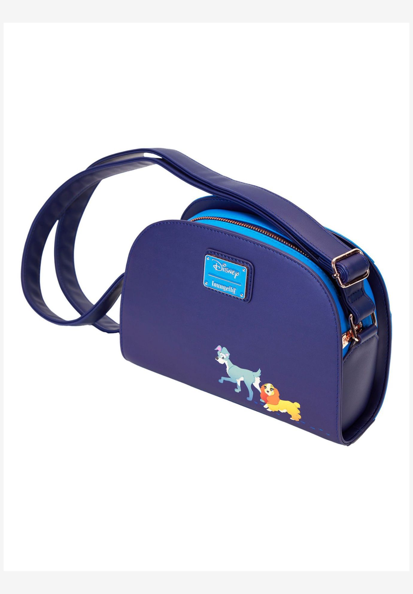 Loungefly x Disney Lady And The Tramp Crossbody Bag 70th Anniversary, BLUE, alternate image number 3