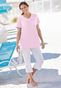 Perfect Short-Sleeve V-Neck Tee