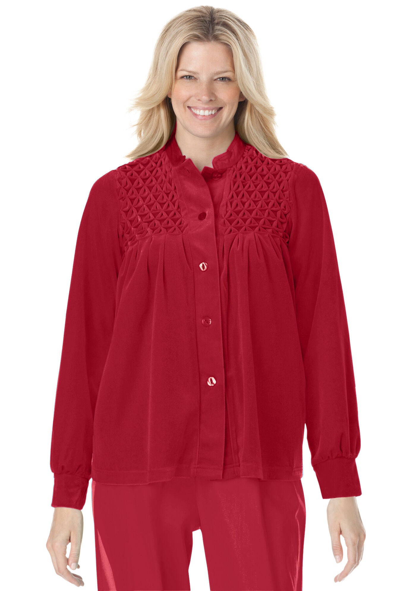 Woman within 2025 bed jacket