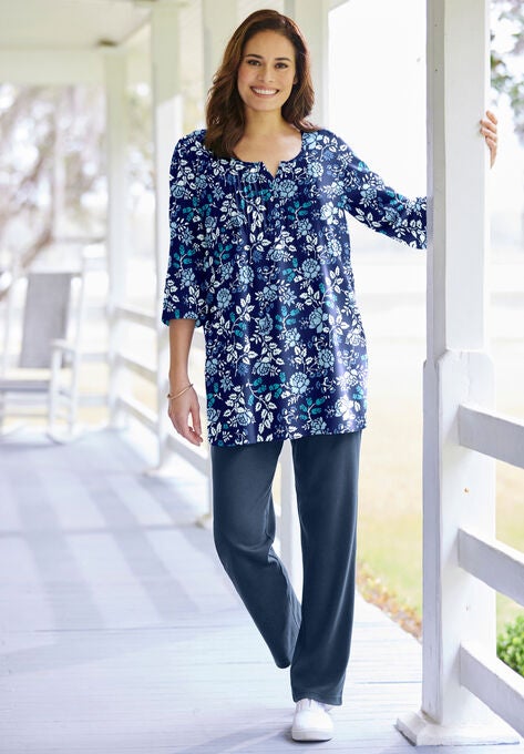 7-Day Knit Straight Leg Pant, , alternate image number null