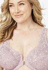 Embroidered Front-Close Underwire Bra , , alternate image number 1