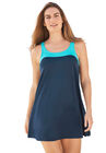 Two-Piece Colorblock Swim Dress, NAVY BAIA, hi-res image number 0
