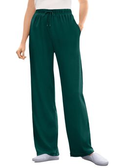 Sport Knit Straight Leg Elastic Pant