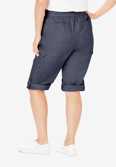 Convertible Length Cargo Capri Pant, , on-hover image number null