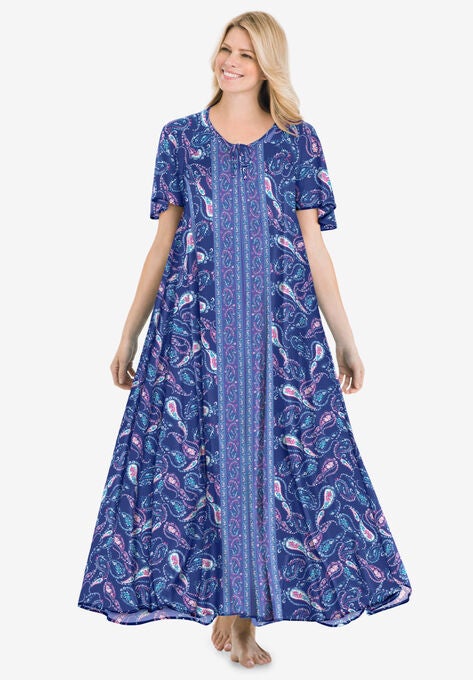 Sweeping Printed Lounger, ULTRA BLUE PETAL PAISLEY, hi-res image number null