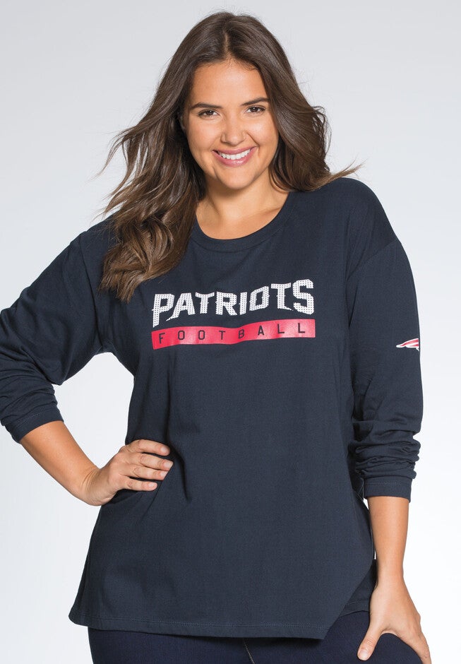 NFL Team Long Sleeve Tee, PATRIOTS, hi-res image number 0