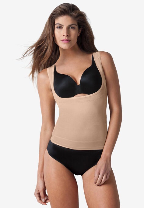 Power Shaper Firm Control Wear-Your-Own-Bra Shaper Tank, NUDE, hi-res image number null