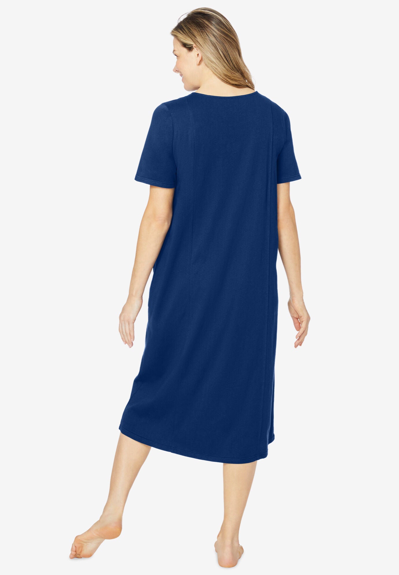 Plus Size Cotton Sleep Shirt Tee, 4489728 | Woman Within