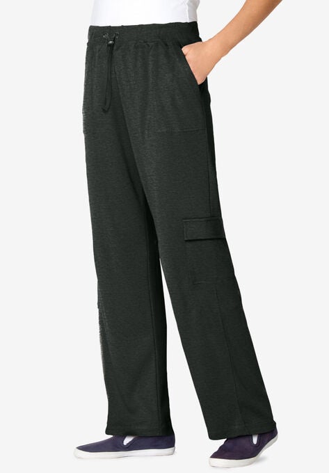 Pull-On Knit Cargo Pant | Woman Within