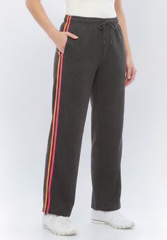 Better-Fleece Side-Stripe Pull-On Sweatpants