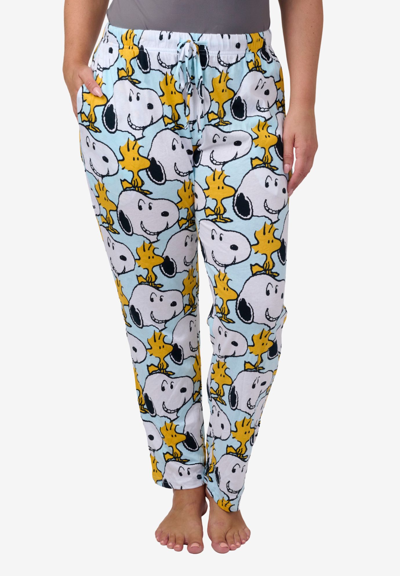 Peanuts Snoopy Pajama Pants Allover Print Sleep Loungewear Bottoms
