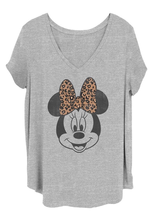 Modern Minnie Face Leopard, HEATHER GREY, hi-res image number 0