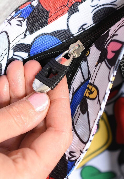 Disney Mickey Mouse Zippered Tote Bag Beach Bag, , alternate image number null
