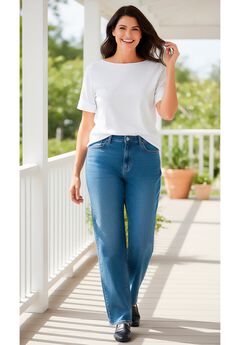 Perfect Relaxed All-Cotton Denim Five-Pocket Jeans