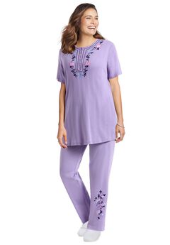 7-Day Embroidered Pointelle Tunic