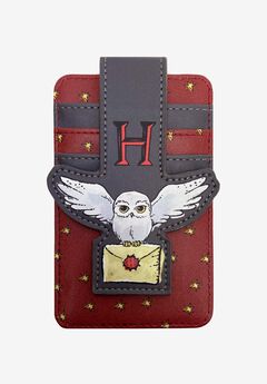 Harry Potter Hedwig Owl Card Holder Wallet Button Snap Closure
