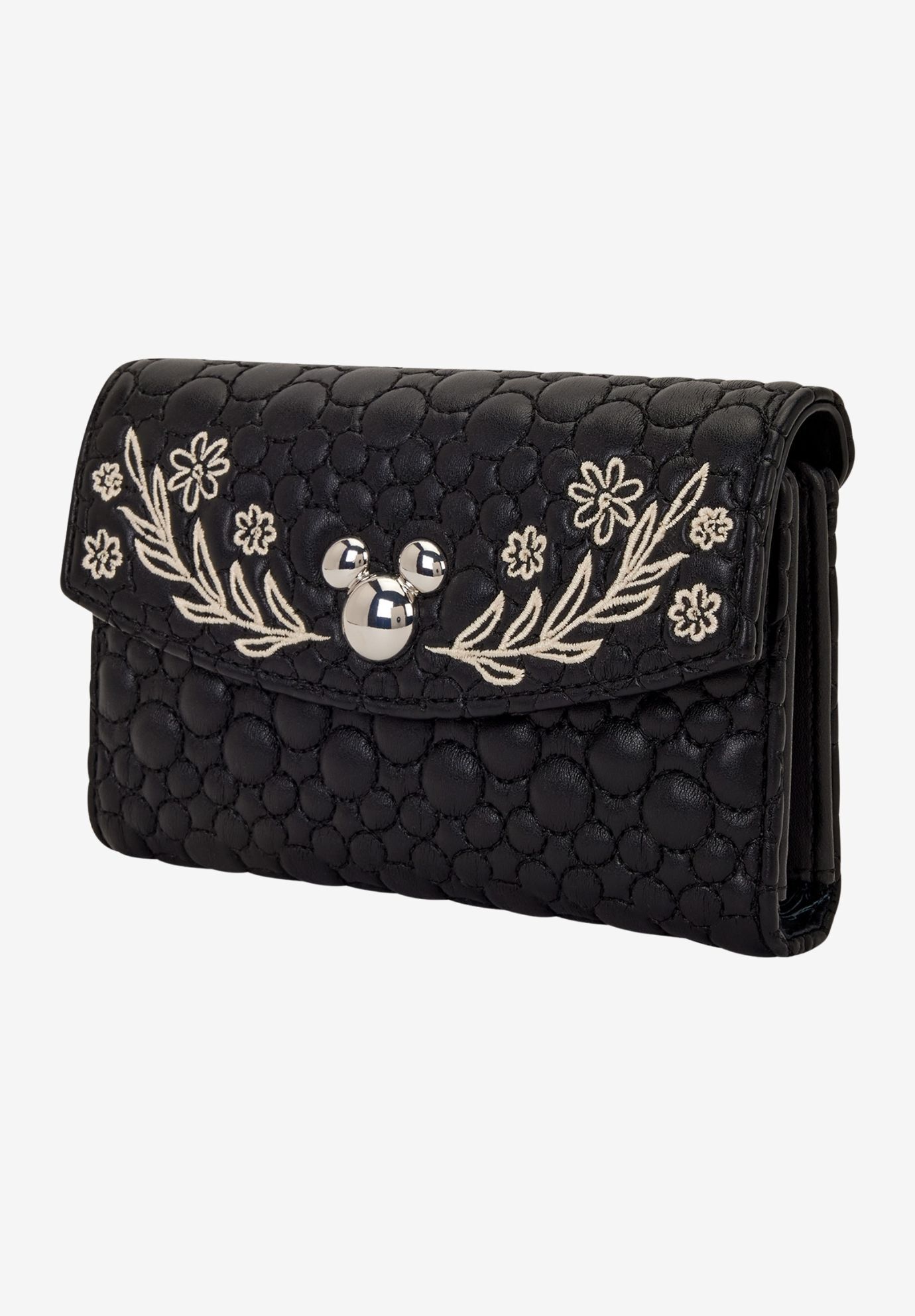 Loungefly x Disney Mickey Mouse Artist Sketch Flap Wallet, BLACK, alternate image number 3