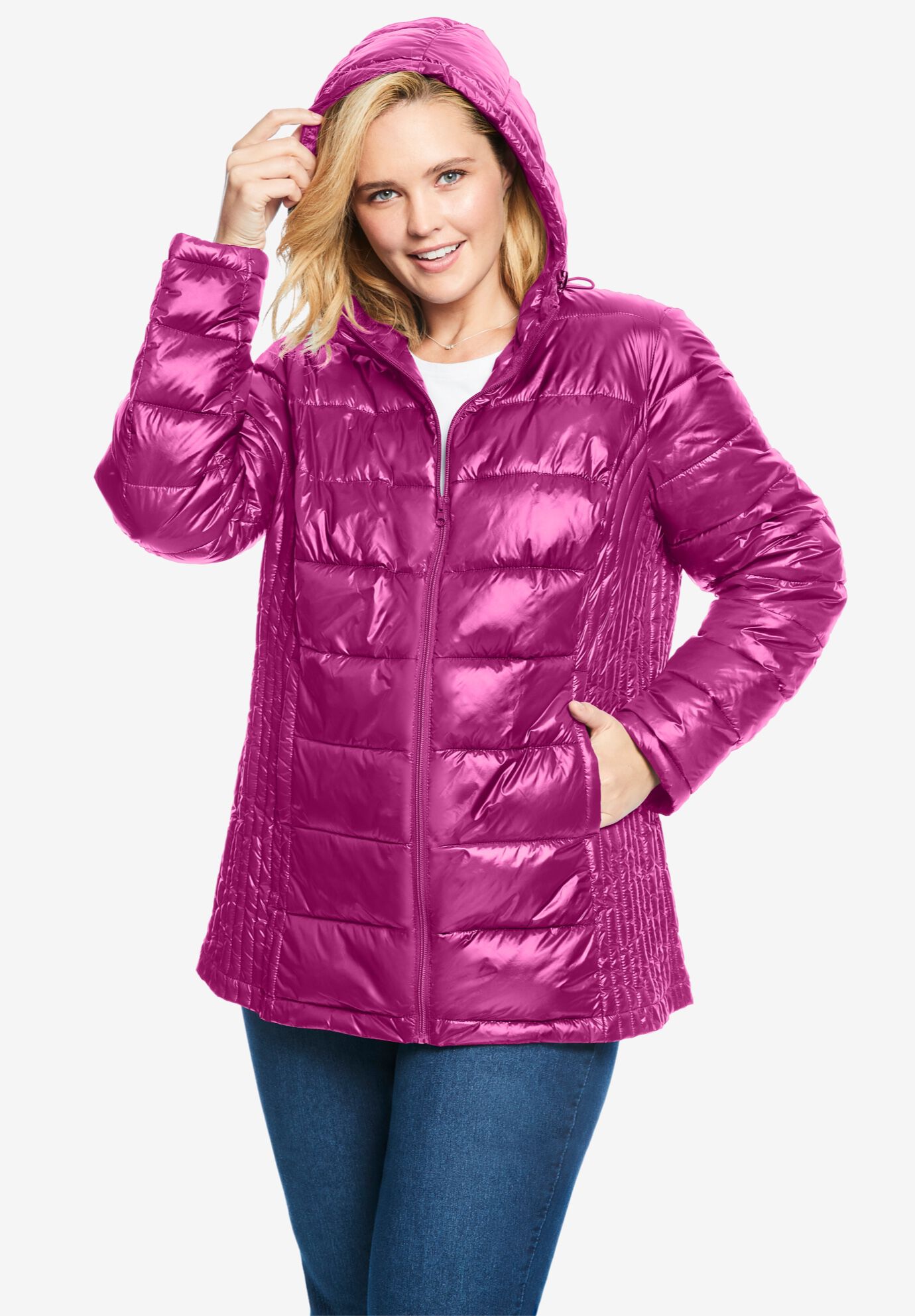 womens packable puffer coat