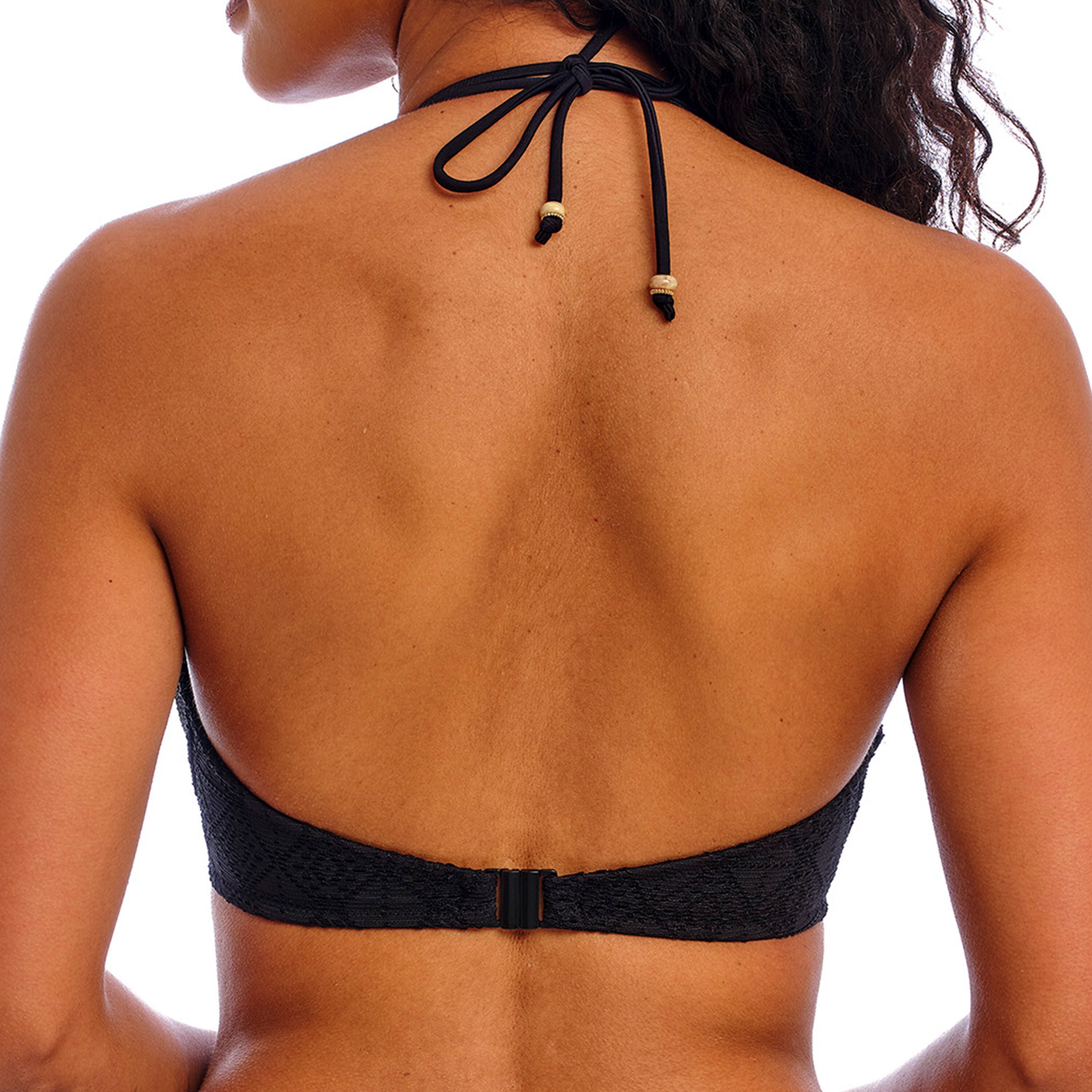 Nomad Nights Underwire Halter Bikini Top, BLACK, on-hover image number 1