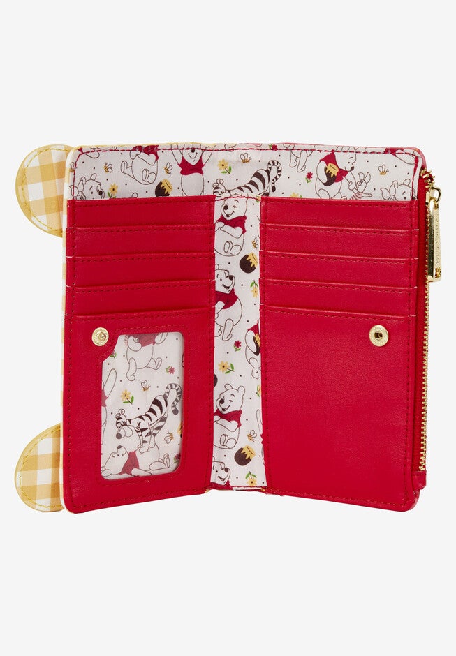 Loungefly X Disney Winnie The Pooh Zip Around Wallet Gingham, , alternate image number null