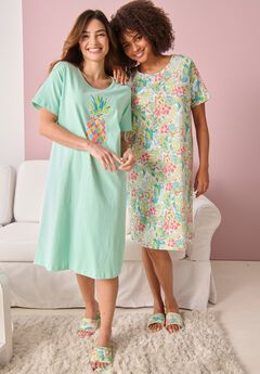 2-Pack Short-Sleeve Sleepshirt