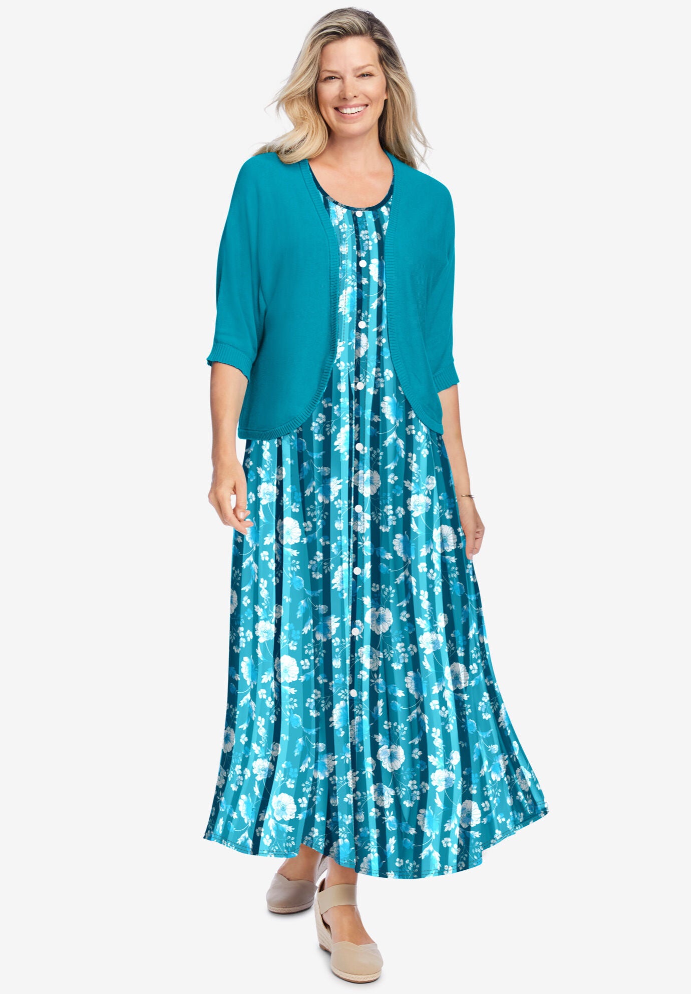 Woman within sundresses outlet