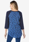 Three-Quarter Sleeve Baseball Tee, , on-hover image number null