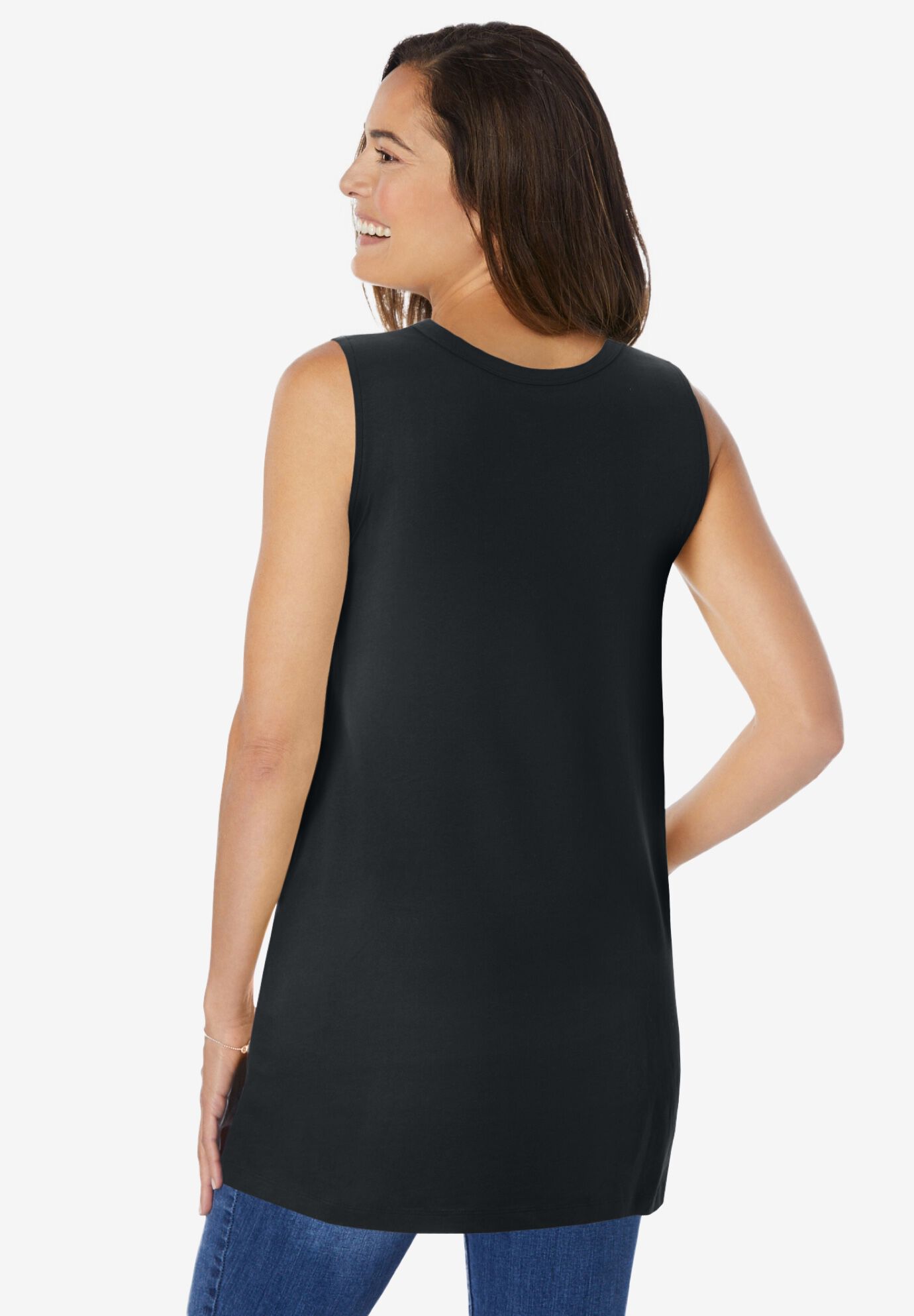 Sleeveless Tunic - Black