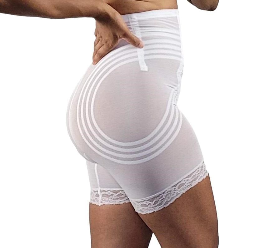 Extra Firm Shaping High Waist Thigh Shaper, WHITE, alternate image number 3