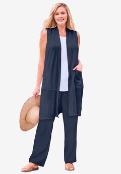 Lightweight Linen Vest